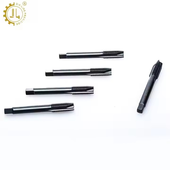 HSS Straight Flute Machine Tapping Bits Thread Forming Spiral Point Tap for Stainless Steel Tin Coated