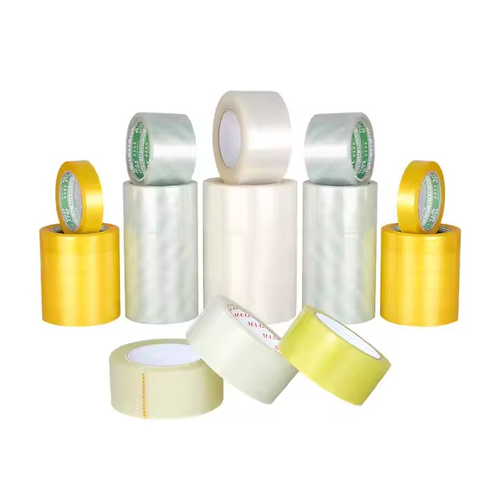 Free Sample Cheap clear Transparent Adhesive Tape with logo