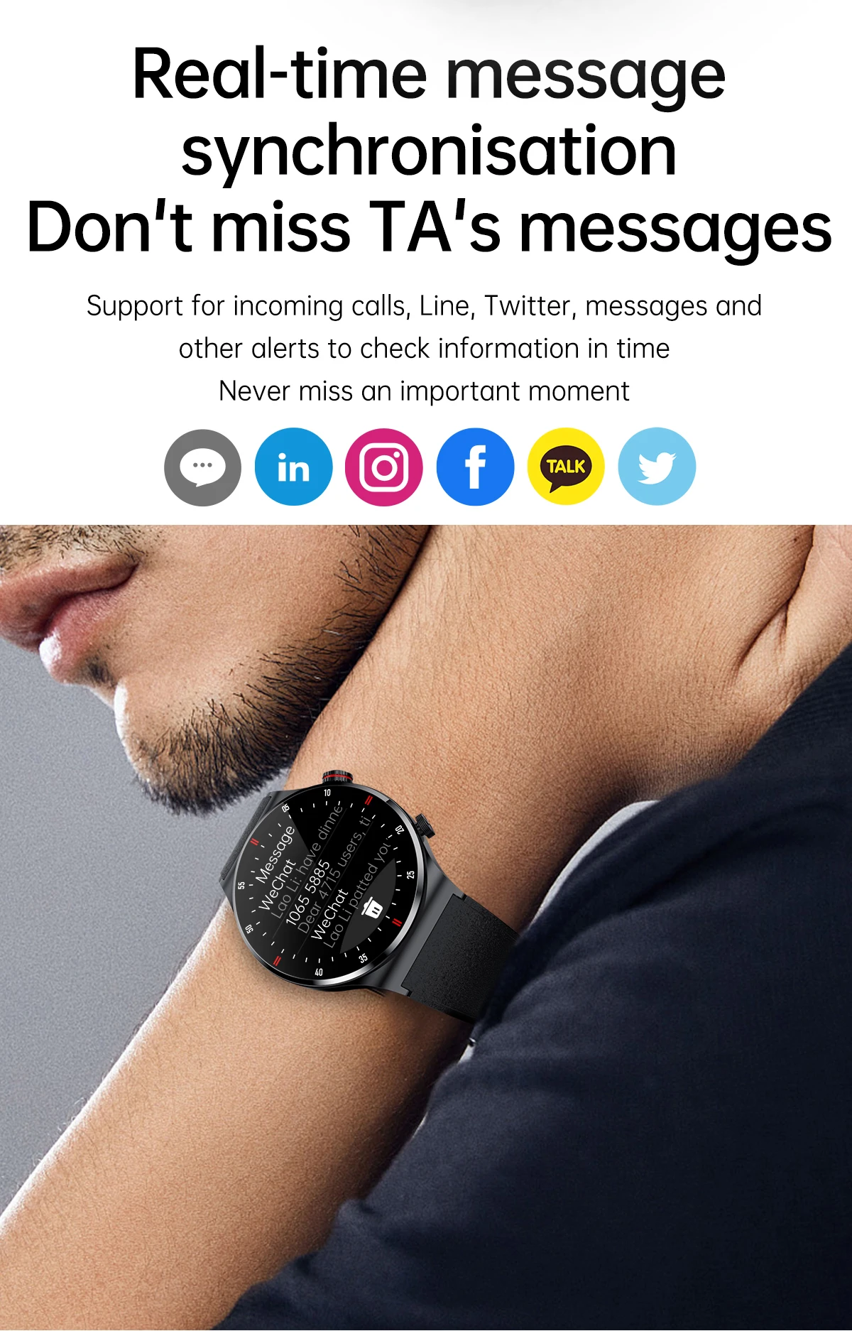 New High Quality QW33 Bw0382 Smart Watch for Men Sports Fitness Watches for Android Ios Smartwatch Montre Intelligente Hombre