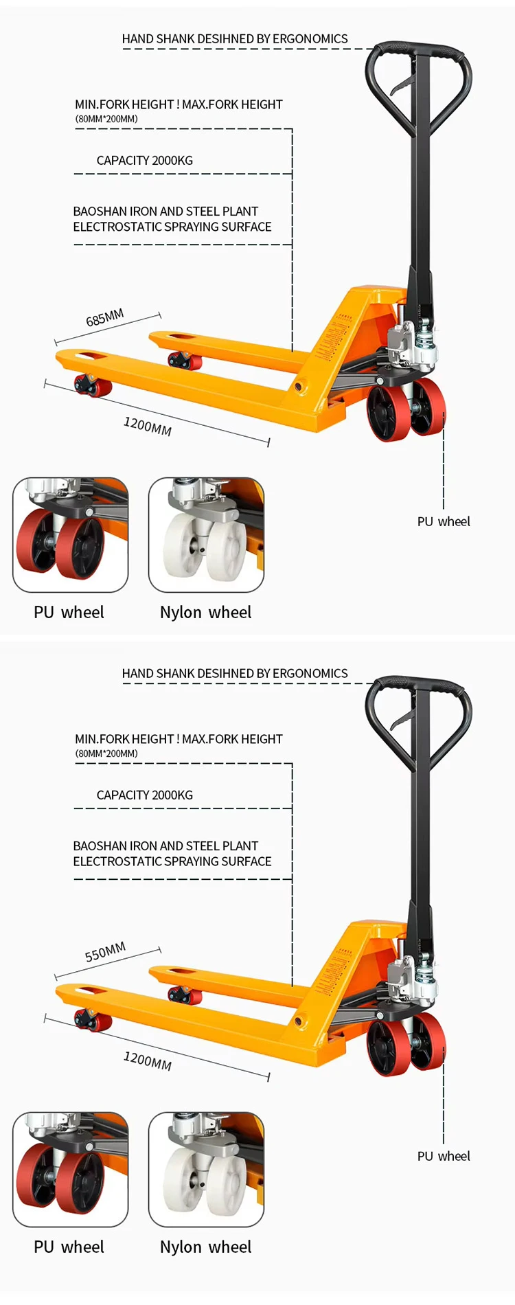 1.5ton 1500kg 2.0ton 2000kg Heavy-duty Full Electric Hand Pallet Jack Lifter With Lithium Battery Forklift