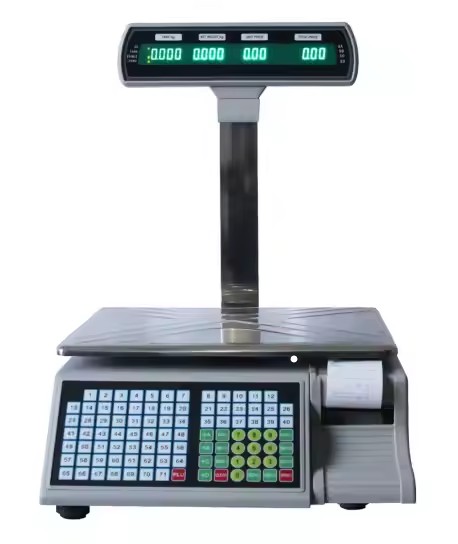 Digital Supermarket Weighing Scale Printer Price Computing Butcher Meat Barcode Print Scales Label Steel 3kg/6kg/15kg/30kg