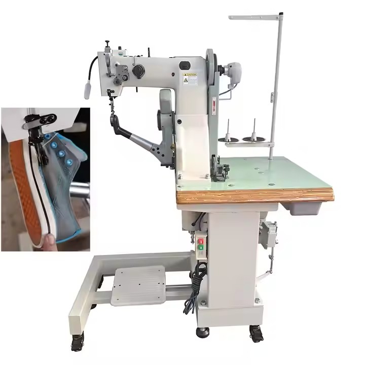 Side Wall Sole Stitching Machine for Sewing slippers Sneakers and Shoes