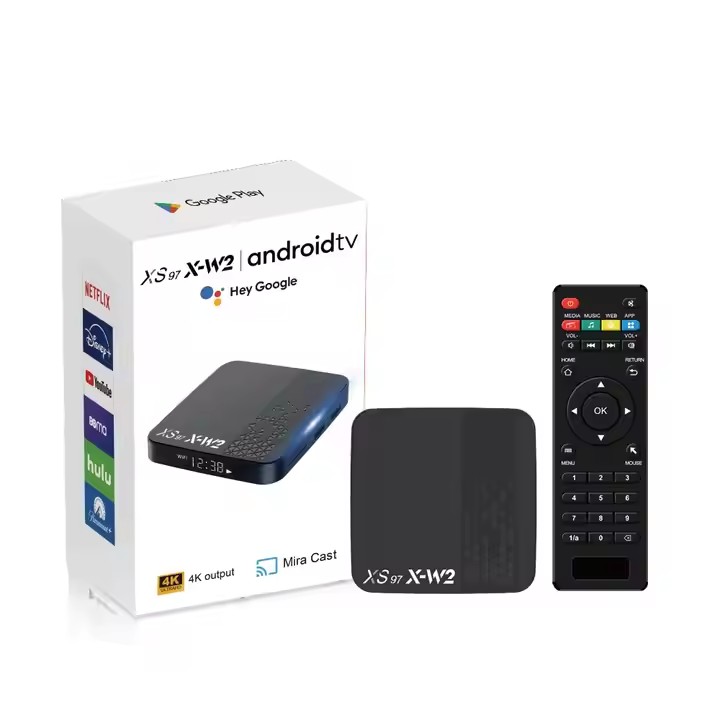 Wholesale Android Smart Tv Set Top Box 4k HDR Quad Core Cheap Price H.265 XS97 X-W2 Tv Box 2GB +16GB