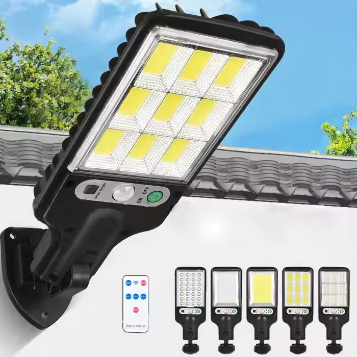 Super Bright Led Light Remote Control PIR Motion Sensor Ip65 Waterproof Outside Lamp Outdoor Solar Wall Light Solar Street Light
