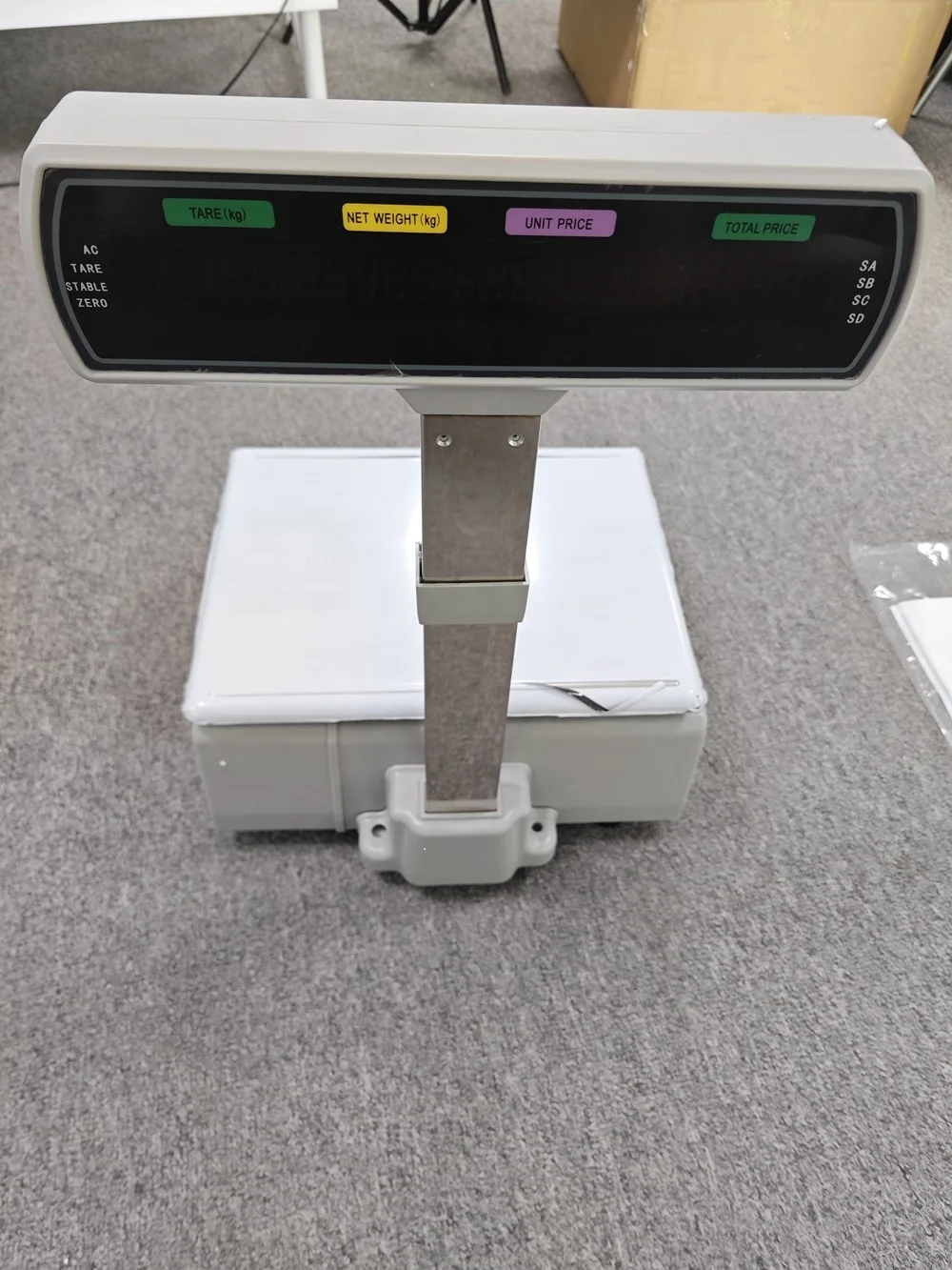 Digital Supermarket Weighing Scale Printer Price Computing Butcher Meat Barcode Print Scales Label Steel 3kg/6kg/15kg/30kg