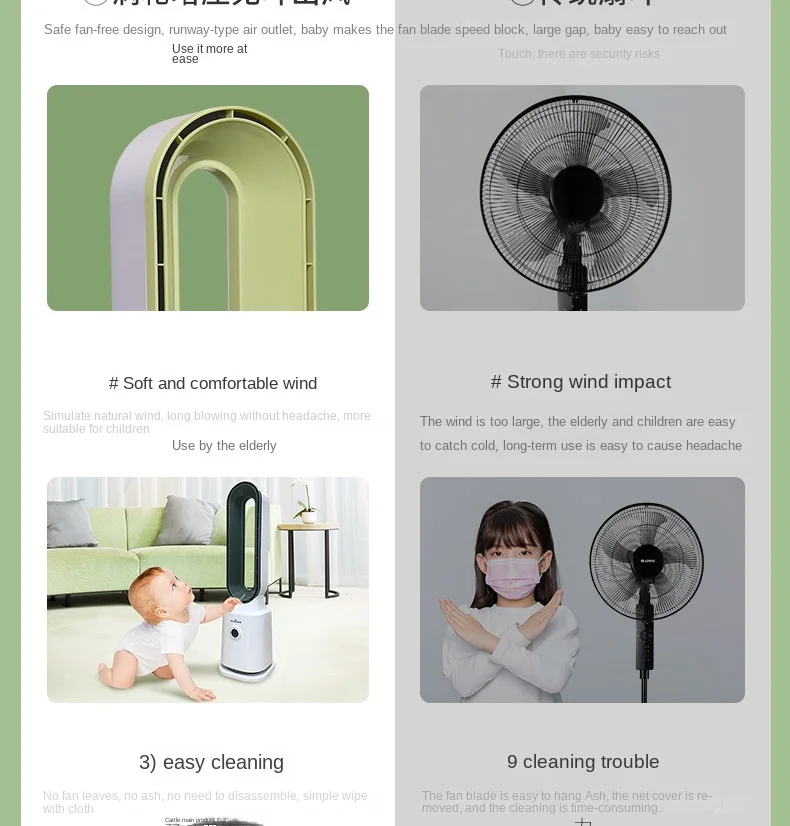 Household Bladeless Fan Air Purifier Bladeless Ventilator Circulating Natural air Bladeless