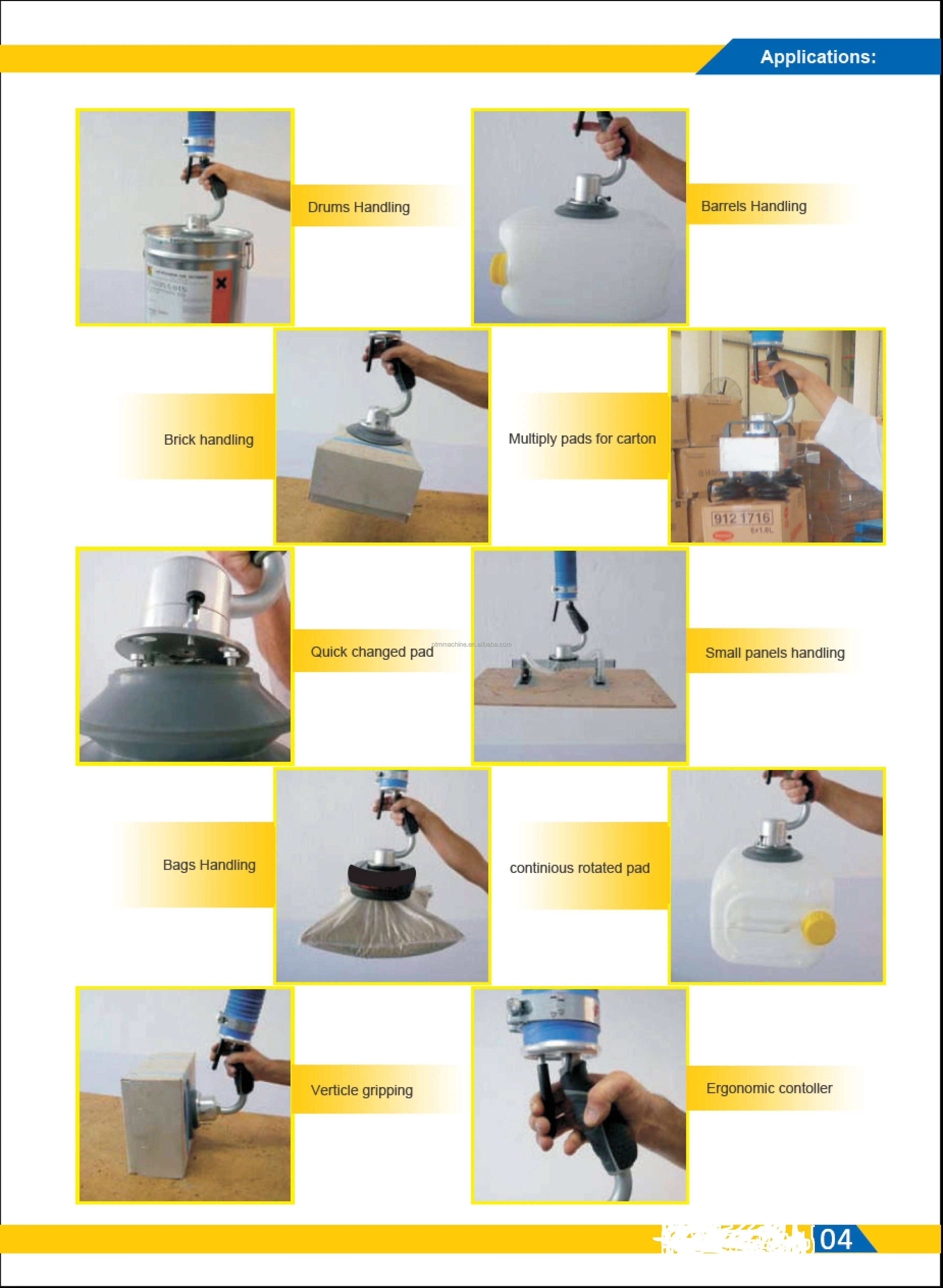 Lifting Taped Boxes Lifter Assist Equipment Robotic Arm Vacuum Manipulator Industrial for Cardboard Boxes