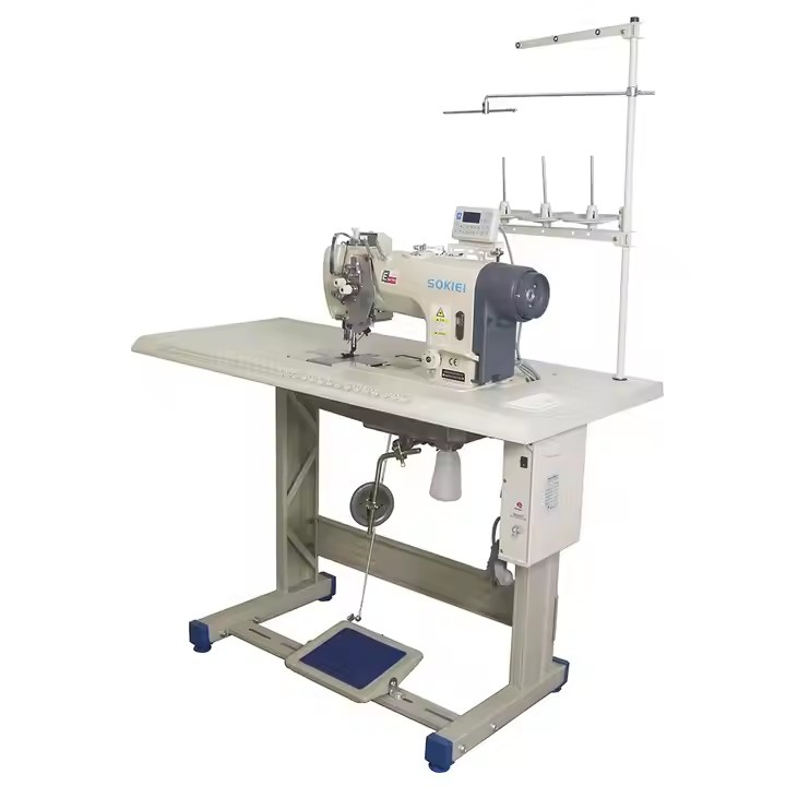 BY-8752D Direct Drive Twin Needle Split Needle Bar Lock Stitch Garment Clothes Sewing Machine