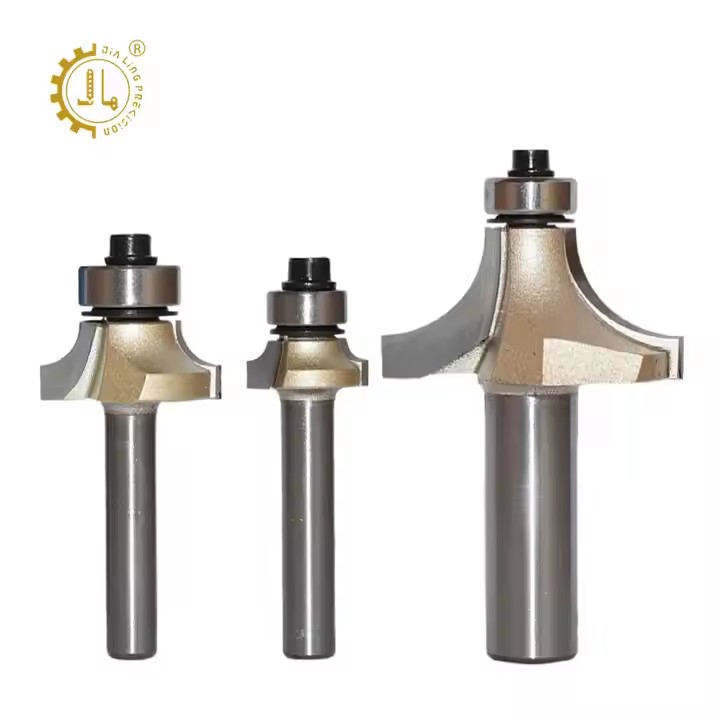 Tideway Round Over Router Bearing Bits 1mm Roundover Router Bit CNC Edge Rounding Router Bits With 1mm Radius