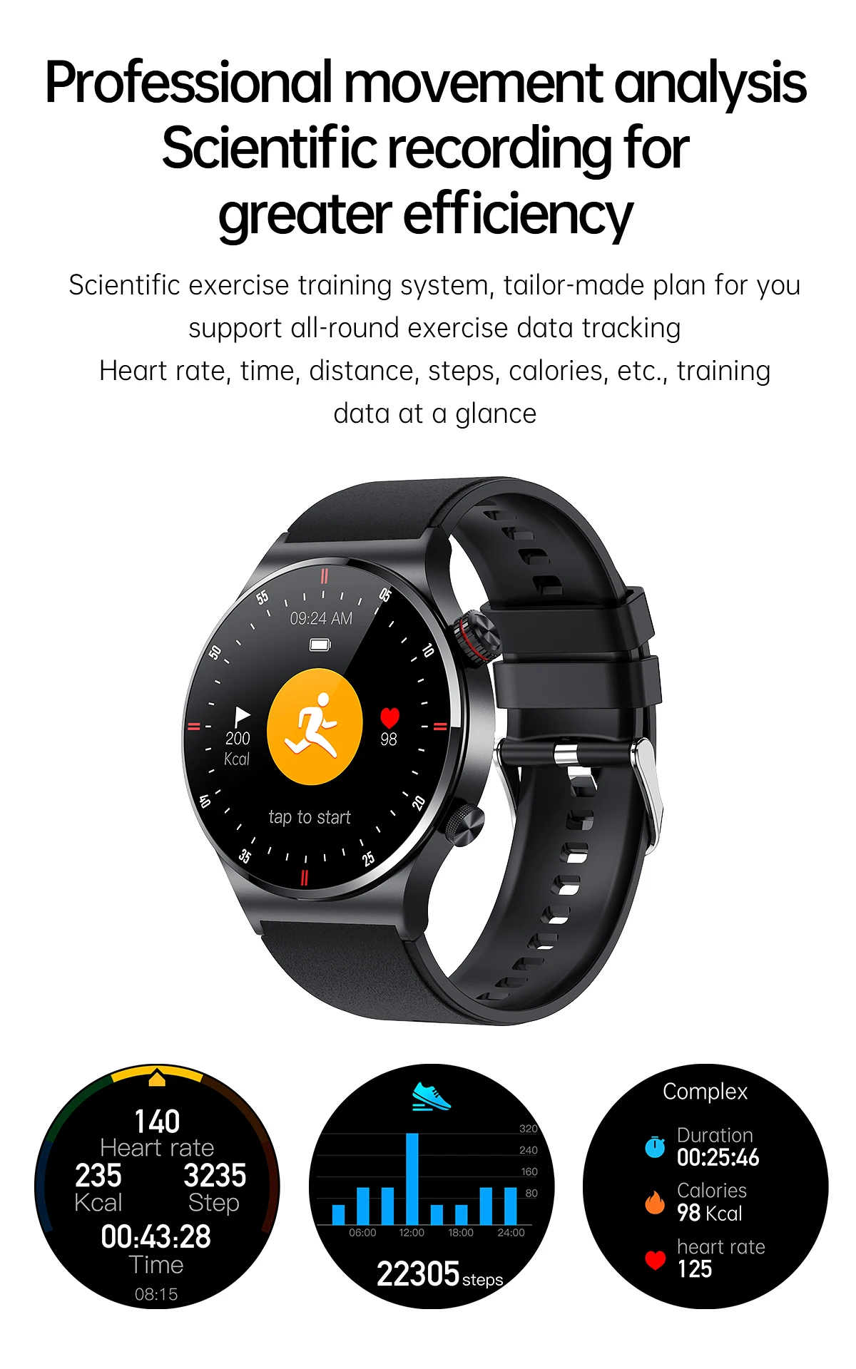 New High Quality QW33 Bw0382 Smart Watch for Men Sports Fitness Watches for Android Ios Smartwatch Montre Intelligente Hombre