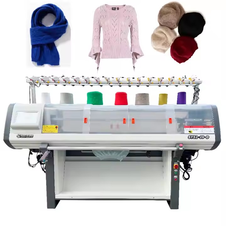 Simple Double System Industrial Fully Automatic Sweater Making Flat Knitting Machine