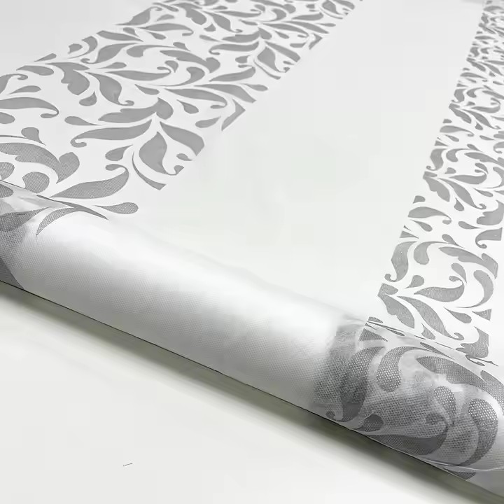 Branded Non-Woven Square Tablecloth Roll PP Design for Home Hotels Parties Weddings and Banquets Printed Table Cover