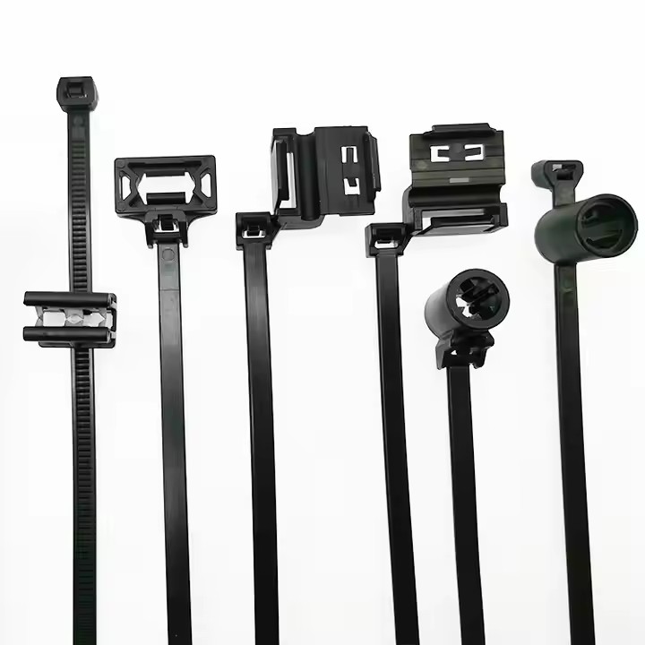  Self-Locking Car Cable Tie Model 157-00211 4.7*162 Nylon PA66 Bolt Fixing Tie with 100mm Length 2.5mm-12mm Widths