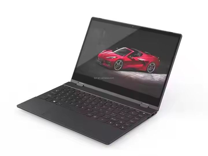 China Cheap Laptop 14 Inch Wins 11 Touch Screen Notebook Yoga 360 Degree Rotating Business Education Laptop