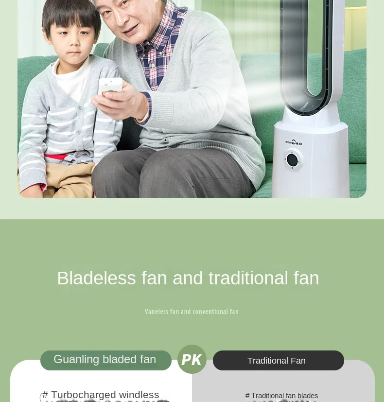 Household Bladeless Fan Air Purifier Bladeless Ventilator Circulating Natural air Bladeless