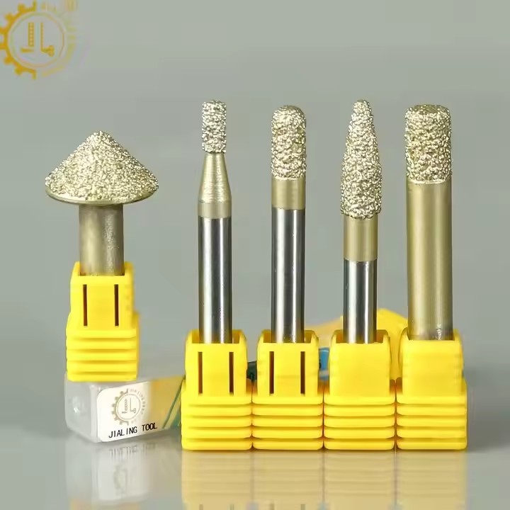 CNC Engraving Tools Diamond Vacuum Brazed Granite & Marble Engraving Bits Customizable OEM Support