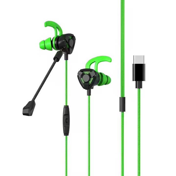 Honcam In-ear Earphone Headset With Mic Wired Control for Mobile Phone PS4 Xbox Controller Nintendo Switch