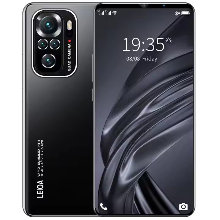 New Popular Note10pro16BG+512BG 5G Cross-Border Smartphone 5.5-inch HD Screen 144Hz Refresh Deca Core 108MP 65W English French