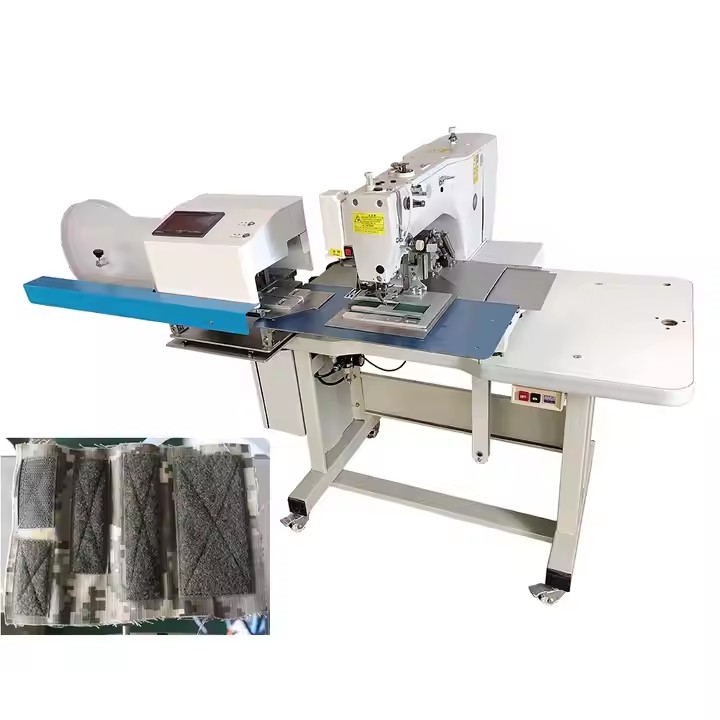 Automatic velcro Name Tape Attaching Sewing Machine