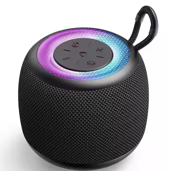Portable Bluetooth Speaker RGB Light Hi-Fi Sound Bluetooth 5.3 IPX6 Waterproof Pocket Lightweight Speaker US Stock Fast Ship