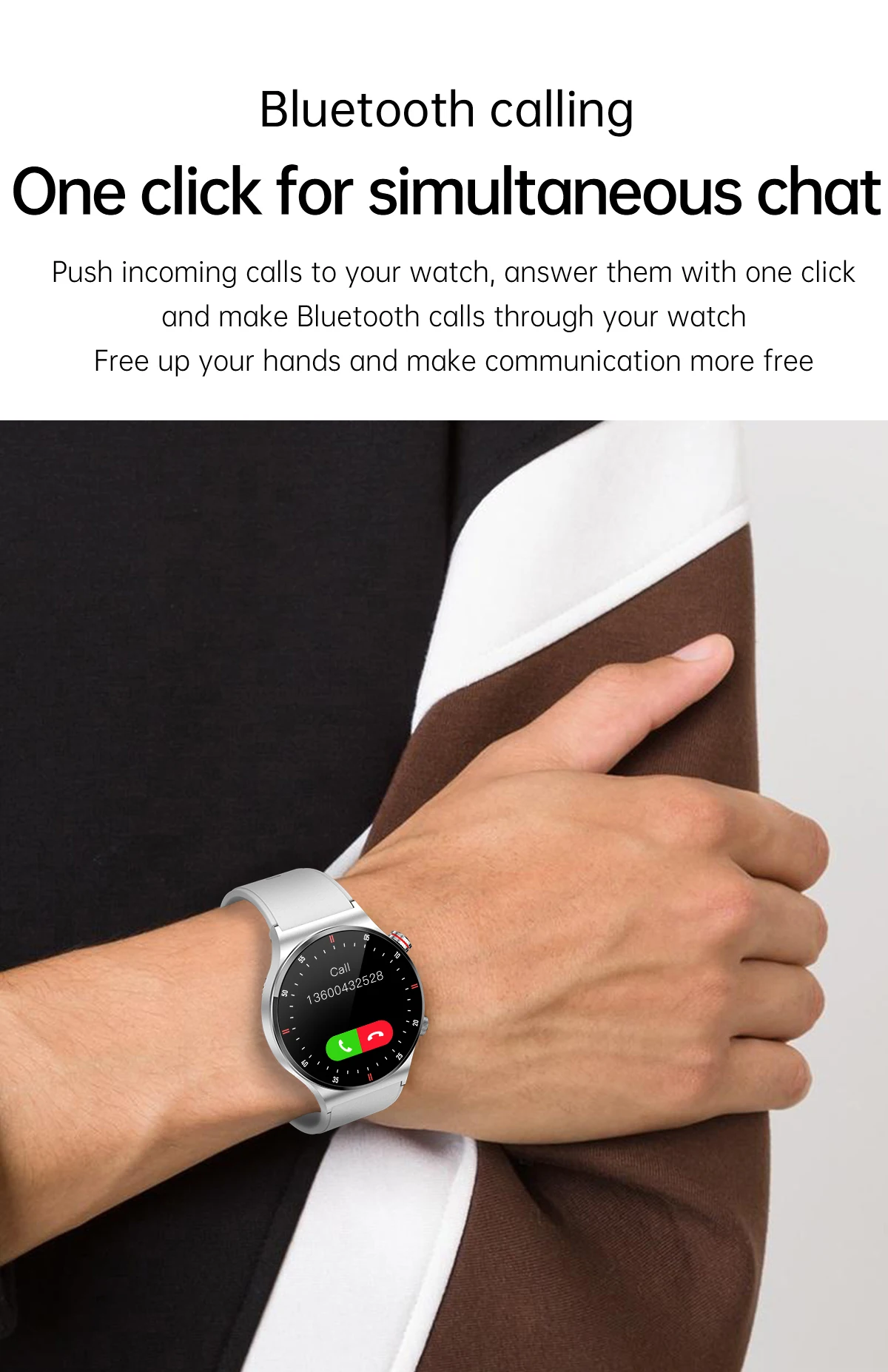 New High Quality QW33 Bw0382 Smart Watch for Men Sports Fitness Watches for Android Ios Smartwatch Montre Intelligente Hombre
