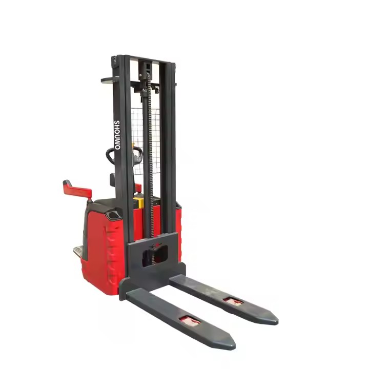 Shouwo 2.0 Ton Electric Stacker Truck All-electric Forklift Truck Standing Type Pallet Stacker
