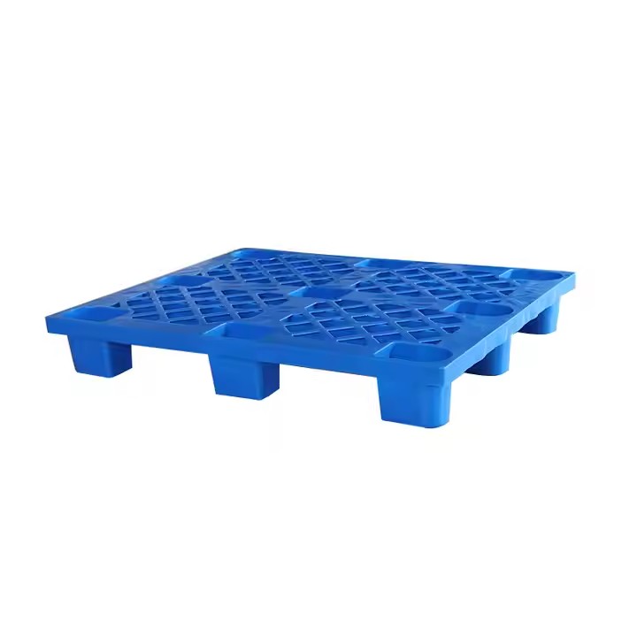 LIKU Heavy Duty Durable Plastic Tray 1000*800*150mm Grid Nine-Leg Plastic Pallet for Logistics and Warehousing