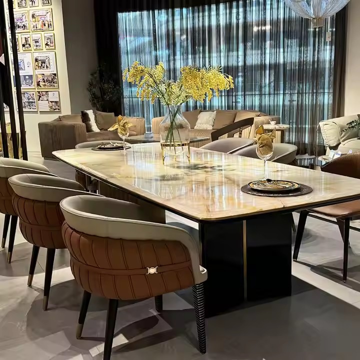 New High Quality Luxury Chairs Armchair Modern Dining Set 6 Luxury Chairs Dining Chairs Luxury