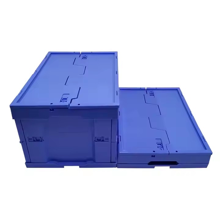 Plastic Folding Crate 600*400 Storage Container Box Solid Bin Tote Supermarket Shipping Manufacturer Turnover Logistic